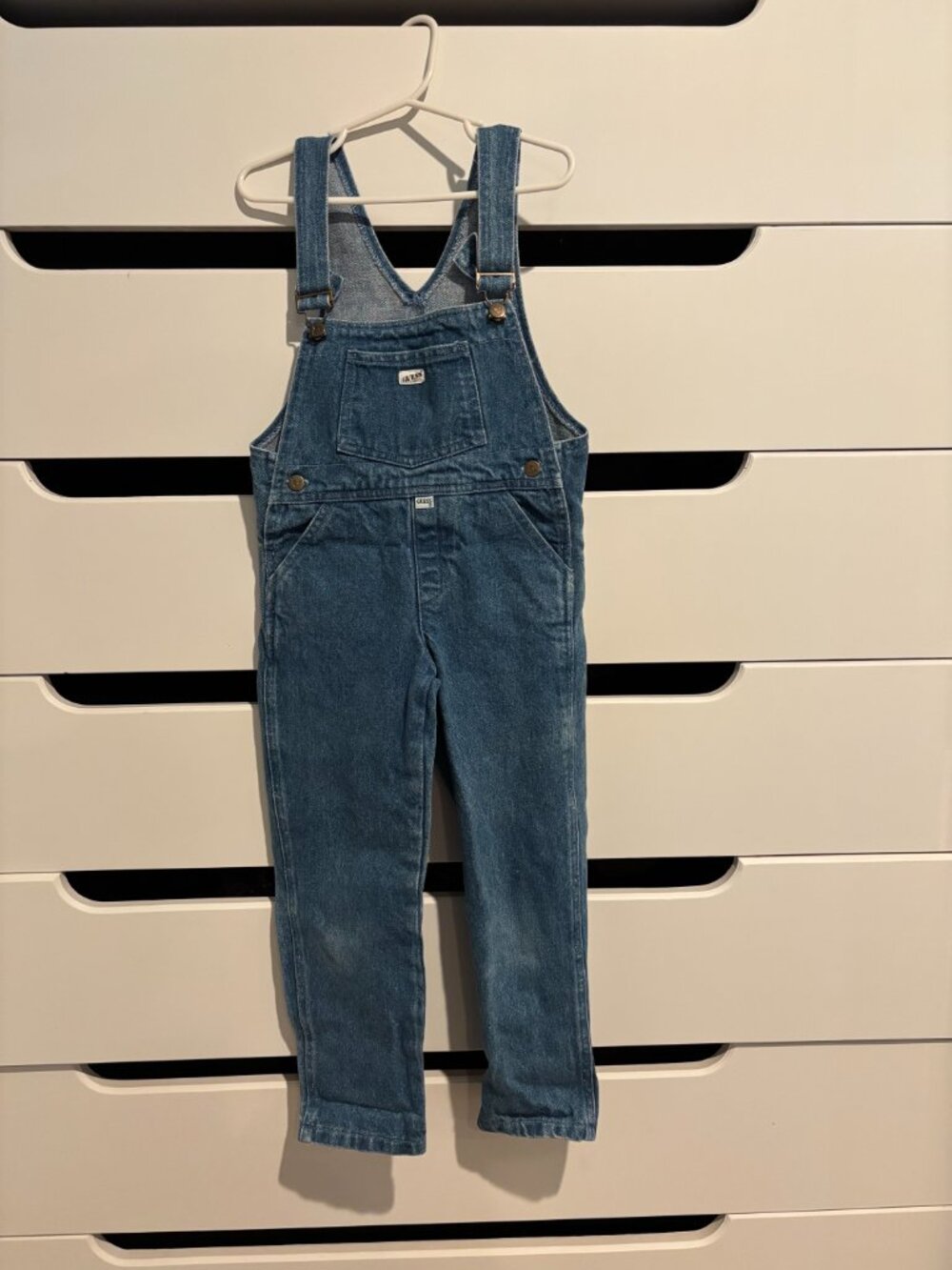 Guess Denim Overalls VINTAGE Kids 5y youth 1980's Great Condition